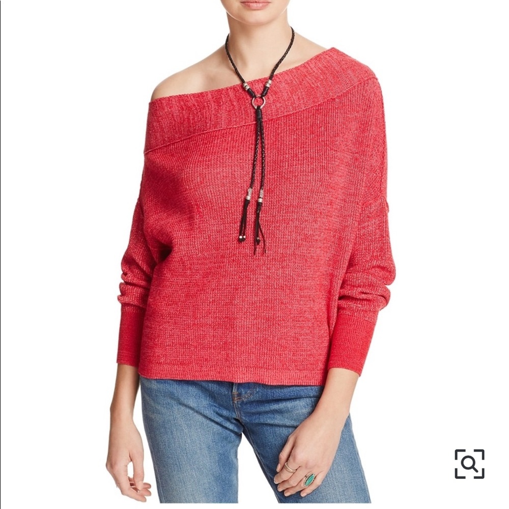 Free People Womens Alana Pullover Knit Sweater